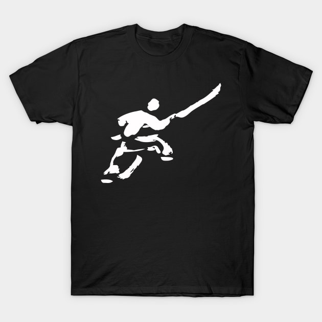 Shaolin monk with  weapon T-Shirt by Nikokosmos